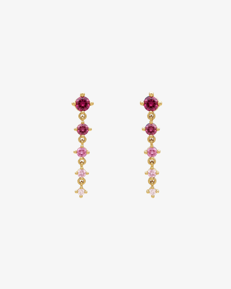 Pink Sapphire Haze Earrings