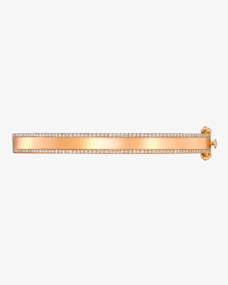 Double Row Diamond Bangle