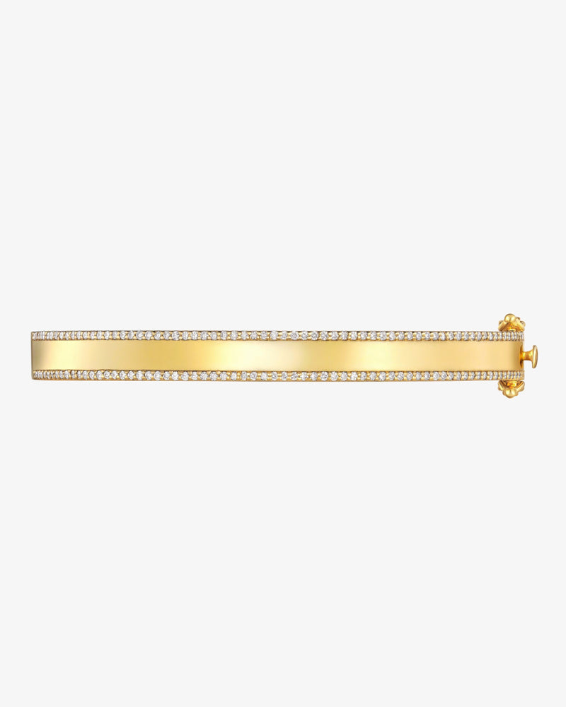 Double Row Diamond Bangle