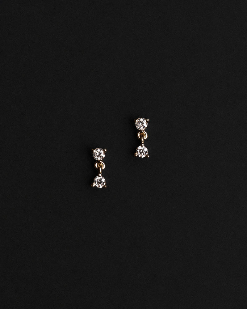 Double Diamond Studs