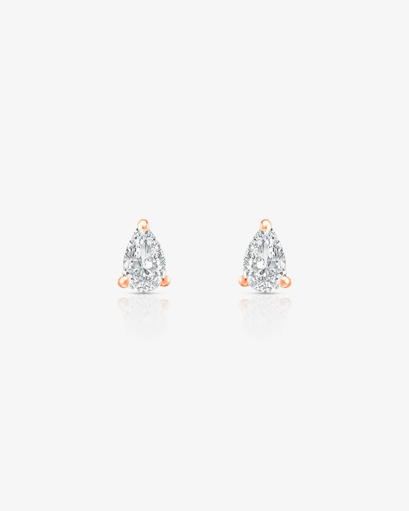 Pear Diamond Stud