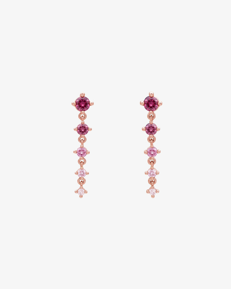 Pink Sapphire Haze Earrings
