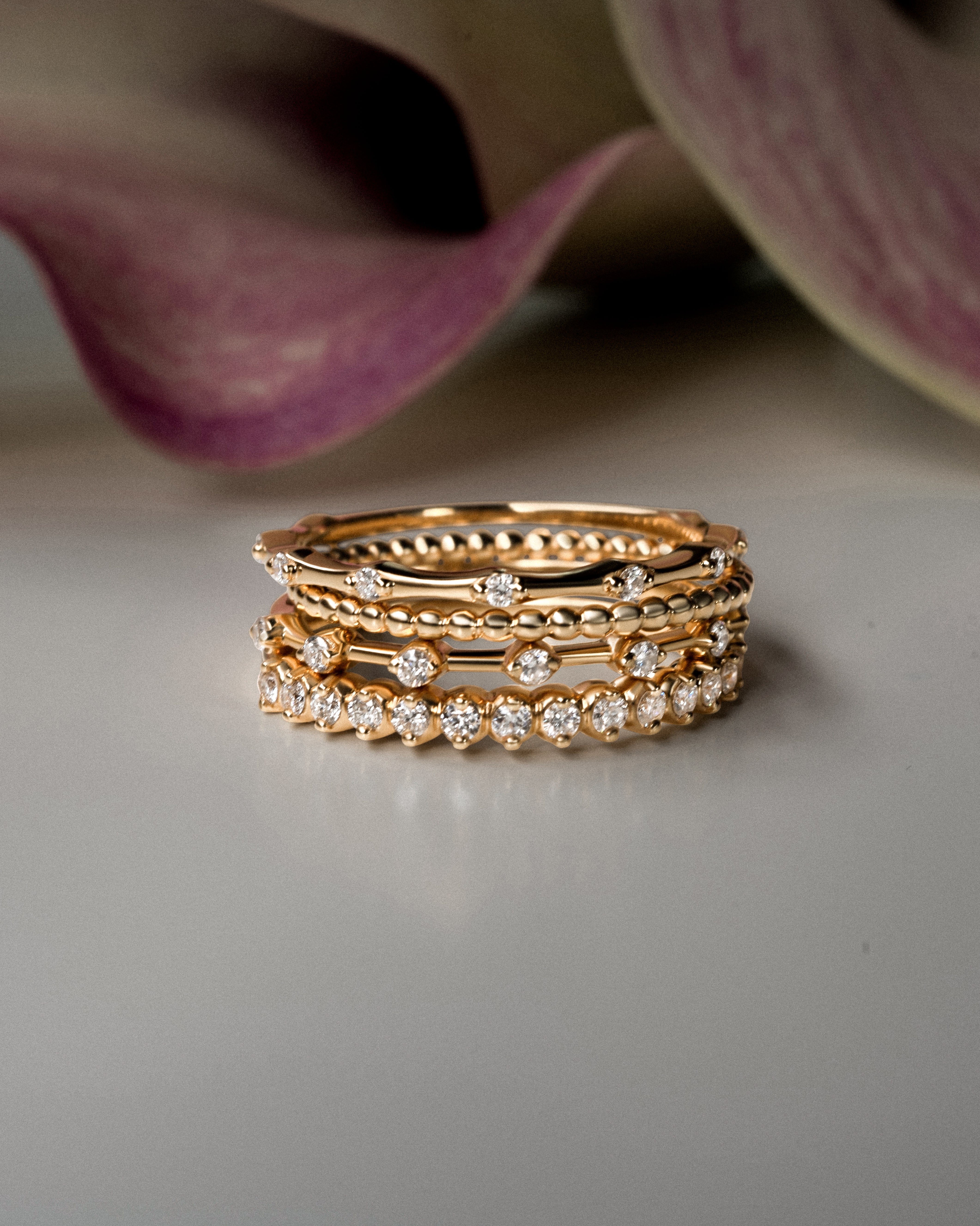 Serena Ringu Serena Diamond Ring | 18k Gold Natural Diamond Ring – ZK COLLECTION
