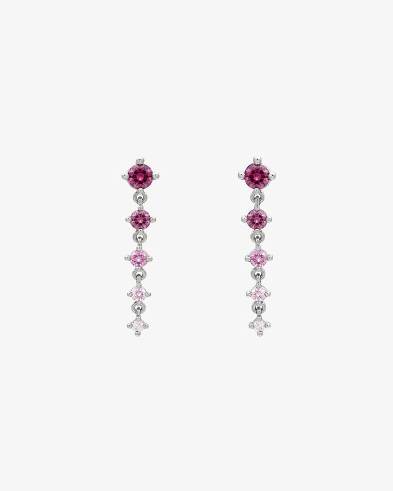 Pink Sapphire Haze Earrings